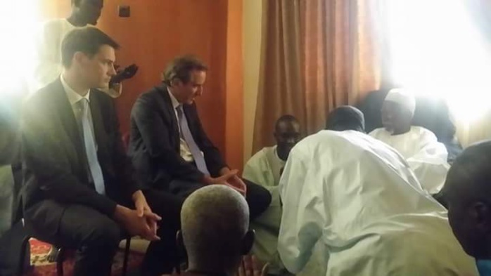 TOUBA - Jean Christophe Bigot hôte du Khalife des Mourides et de son porte-parole TOUBA - Jean Christophe Bigot hôte du Khalife des Mourides et de son porte-parole