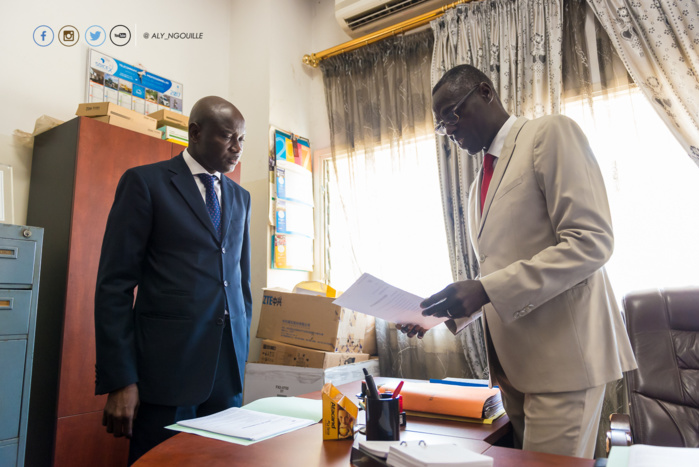 Les images de la visite du ministre de l'Intérieur Aly Ngouille Ndiaye à ses agents