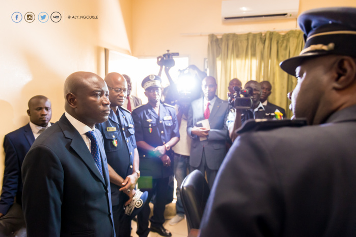 Les images de la visite du ministre de l'Intérieur Aly Ngouille Ndiaye à ses agents