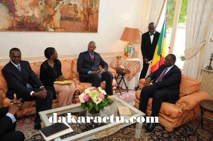 Macky Sall en compagnie du patron des socialistes