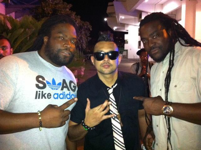 Lord Alajiman en compagnie de Gramps Morgan et Sean Paul