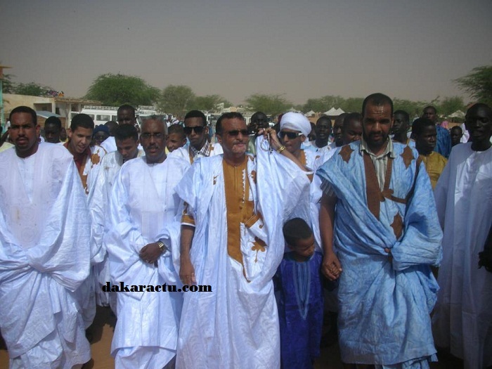 Chérif Bakhaida, le chef religieux de la communauté khadrya, à l'occasion de la korité à Nimzatt, en Mauritanie
