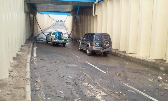 Photo: Le tunnel de Fann-Résidence après la pluie d'hier.