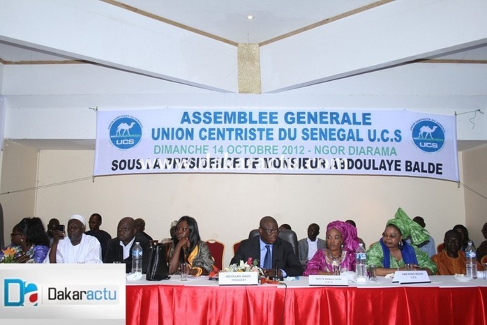 En images, la première sortie des membres fondateurs de l'Union des centristes du Sénégal, parti dirigé par Abdoulaye Baldé