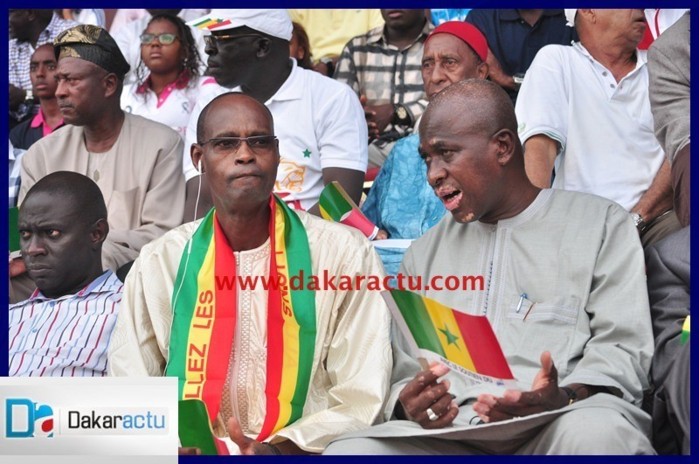 Codé Mbengue de la police nationale et Cheikhou Cissé du plan Orsec supportent les "lions"