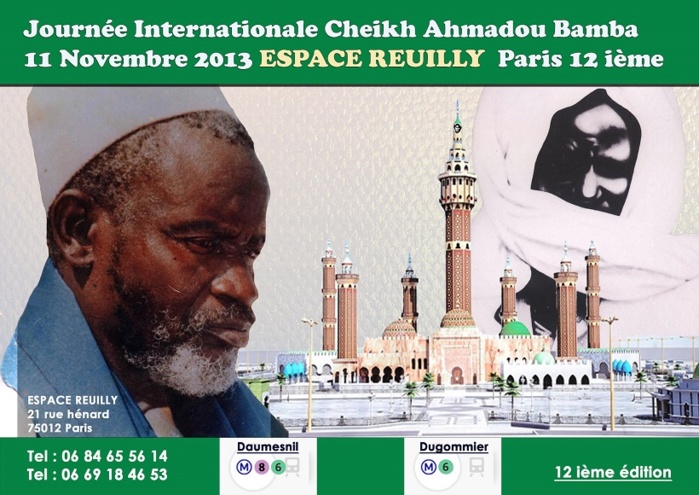Communiqué relatif à la célébration du retour d’exil de Cheikh Ahmadou Bamba le 11 novembre 2013 à Paris.