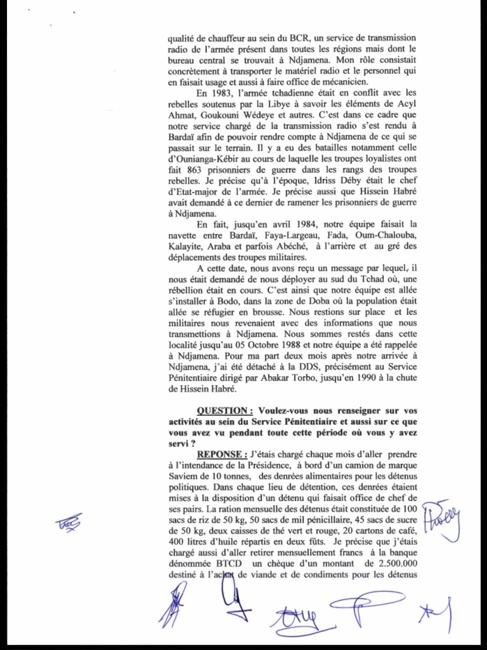 Exclusif / TCHAD 1982 A 1990 : des témoignages accablants contre Idriss Déby dissimulés pendant l'instruction