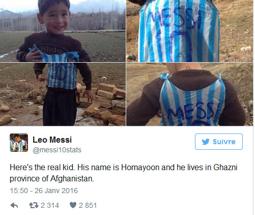 Affaire du sac Messi : L’enfant Kurde a menti, et voici le vrai fan!