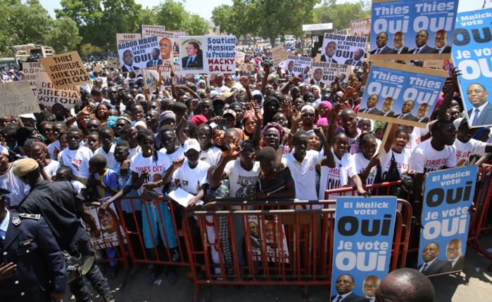 L'accueil triomphal de Macky Sall à Thiès (Images)