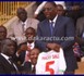 Macky Sall  avec son nouveau maillot