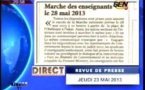 Revue de presse Ahmed Aidara (23 mai 2013)