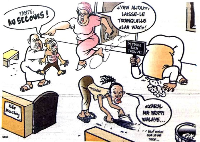Chez Macky : Aliou Sall empoigne Mame Mbaye Niang devant Marème......(par Odia)