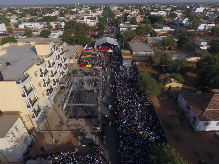 Forte mobilisation de Mamour Diallo : Le meeting vu par un drône Forte mobilisation de Mamour Diallo : Le meeting vu par un drône