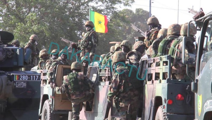 ​​(Images exclusives) L’entrée des soldats sénégalais en Gambie
