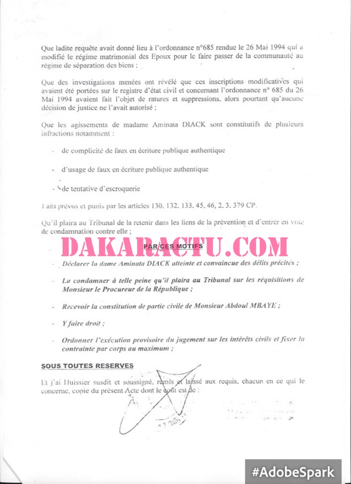 A l’origine de ses démêlés judiciaires pour faux, Abdoul Mbaye accuse maintenant… son ex-épouse A l’origine de ses démêlés judiciaires pour faux, Abdoul Mbaye accuse maintenant… son ex-épouse
