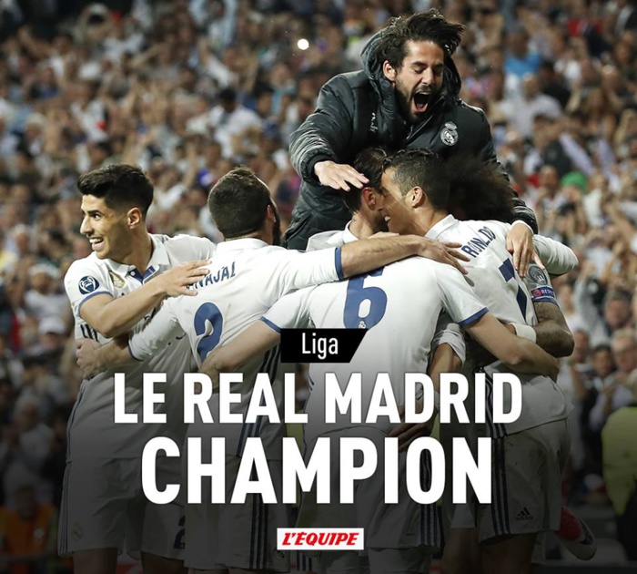 Le Real Madrid est champion d'Espagne ! Le Real Madrid est champion d'Espagne !