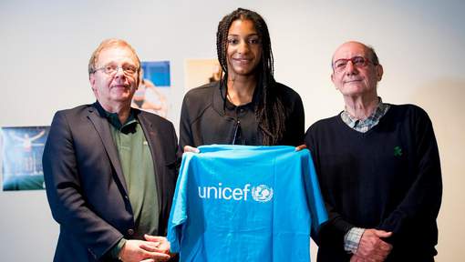 Nafissatou Thiam, nouvelle ambassadrice de l'Unicef Nafissatou Thiam, nouvelle ambassadrice de l'Unicef