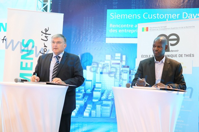 Les images de la conférence de presse de présentation des solutions Technologiques de Siemens au Sénégal