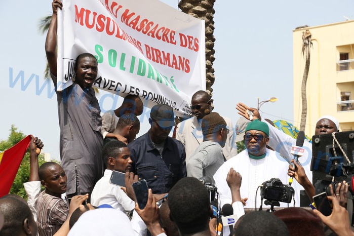 Cheikh Alassane Sène à la marche de soutien aux Rohingyas : « Pourquoi Macky Sall qui a soutenu Charlie Hebdo, ne marche-t-il pas aujourd’hui ? Cheikh Alassane Sène à la marche de soutien aux Rohingyas : « Pourquoi Macky Sall qui a soutenu Charlie Hebdo, ne marche-t-il pas aujourd’hui ?