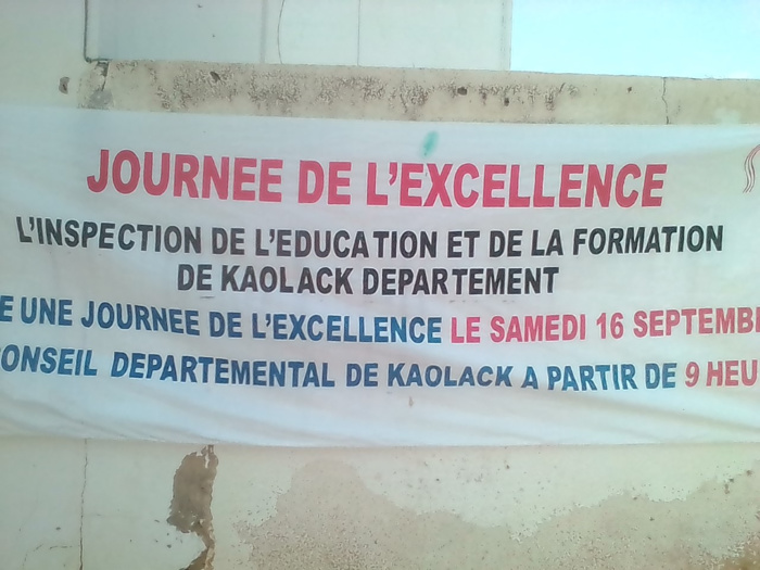 JOURNÉE DE L'EXCELLENCE : Les 96 meilleurs élèves du département de Kaolack primés JOURNÉE DE L'EXCELLENCE : Les 96 meilleurs élèves du département de Kaolack primés