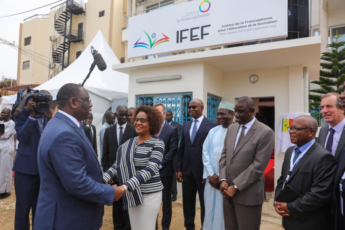 Images : Inauguration des locaux de l'IFEF en compagnie du Secrétaire Général de l'OIF Me Michaëlle Jean.