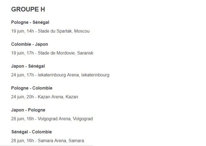 Coupe du Monde-phase finale: voici le calendrier des Lions Coupe du Monde-phase finale: voici le calendrier des Lions