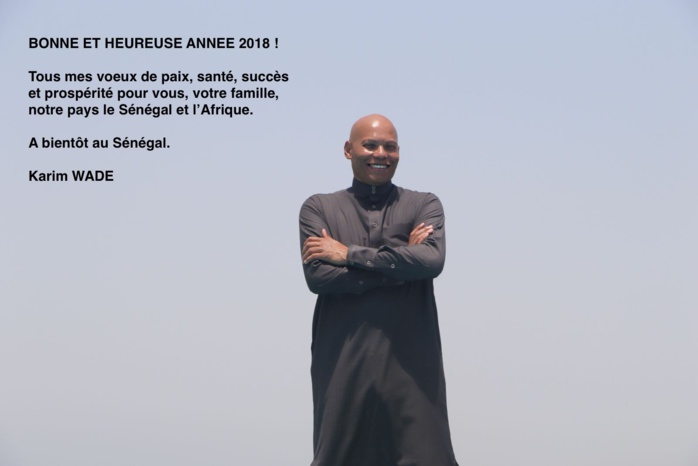 Les voeux du candidat du PDS, Karim Wade adressés aux sénégalaises et aux sénégalais