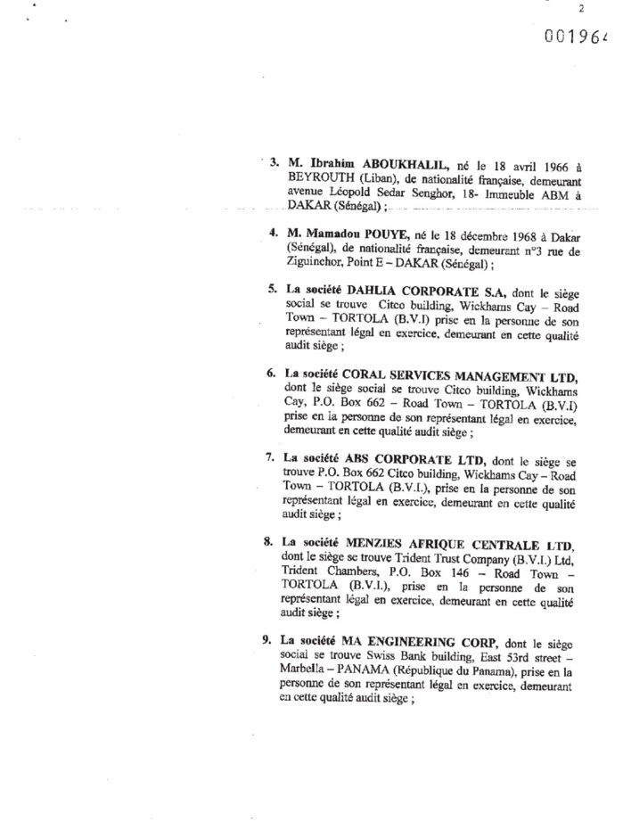 Comptes de Monaco : Karim Wade et Cie déboutés (DOCUMENTS) Comptes de Monaco : Karim Wade et Cie déboutés (DOCUMENTS)