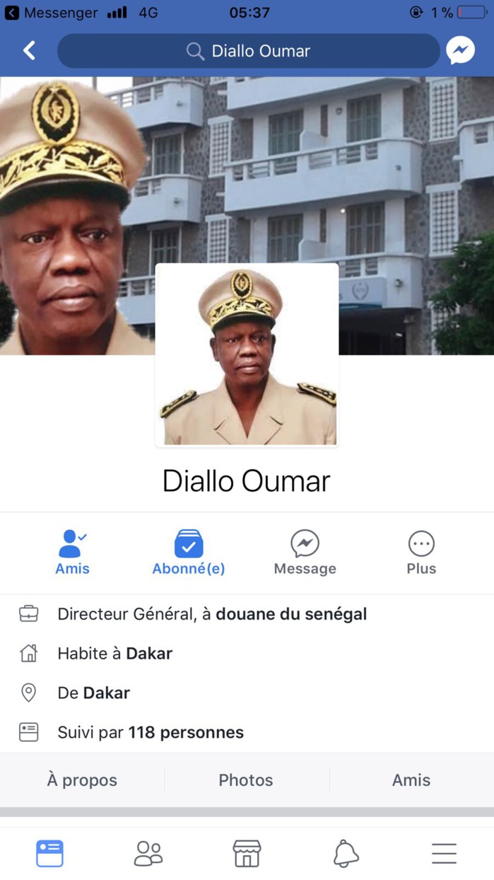 Escroquerie via Facebook : des arnaqueurs se font passer pour le colonel Omar Diallo De la douane