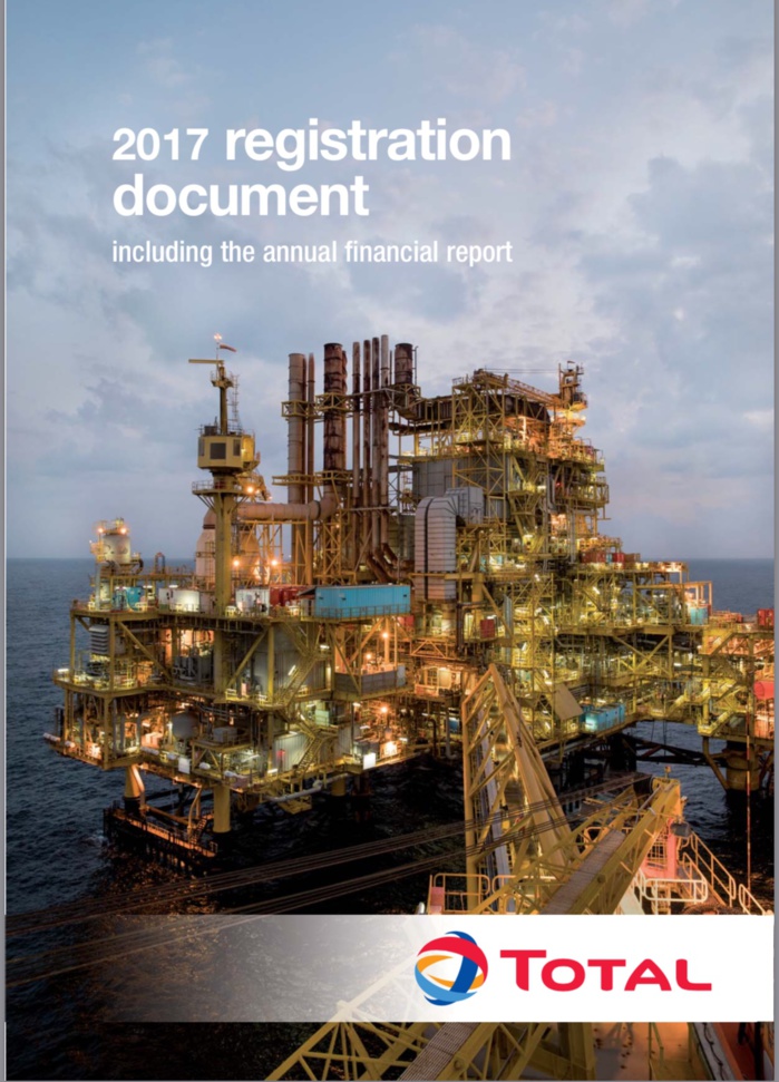 TOTAL-Rapport d’activités 2017 : révélations sur Rufisque Offshore Profond (DOCUMENTS) TOTAL-Rapport d’activités 2017 : révélations sur Rufisque Offshore Profond (DOCUMENTS)