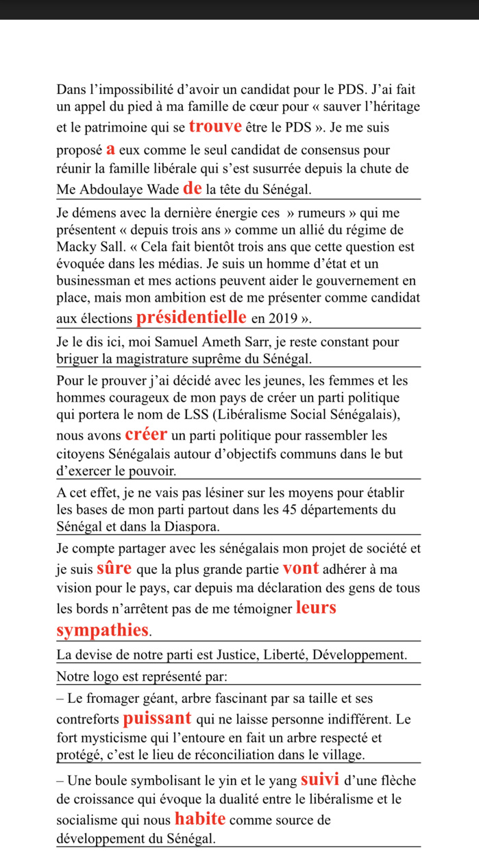 Samuel Sarr et ses quatorze fautes de français : La coupe est pleine pour un candidat à la présidentielle !