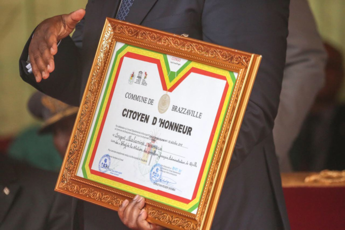 Cérémonie d’hommage au sergent Malamine Kamara à Brazzaville Cérémonie d’hommage au sergent Malamine Kamara à Brazzaville