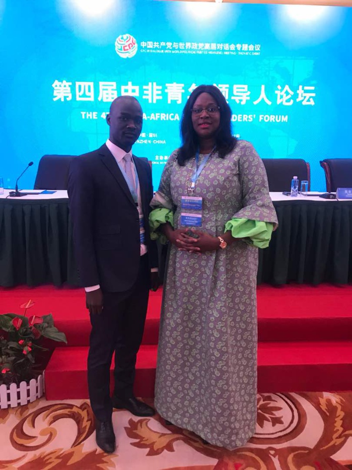 4ème édition du forum des jeunes leaders Sino africains tenu en Chine les 26 et 27 Mai2018 :  L’ APR est représentée par Meïssa Mahécor Diouf et Néné Fatoumata Tall 