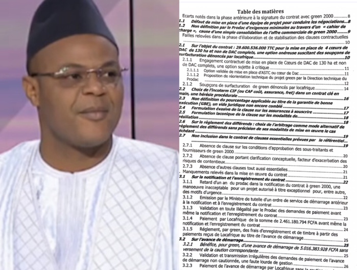 Exclusif : Rapport complet de l’I.G.F. sur le PRODAC (DOCUMENTS) Exclusif : Rapport complet de l’I.G.F. sur le PRODAC (DOCUMENTS)
