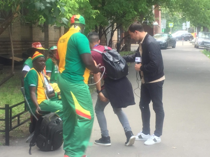 Lions arrivés à Moscou, le 12e Gaïndé bien présent en Russie pour les soutenir Lions arrivés à Moscou, le 12e Gaïndé bien présent en Russie pour les soutenir