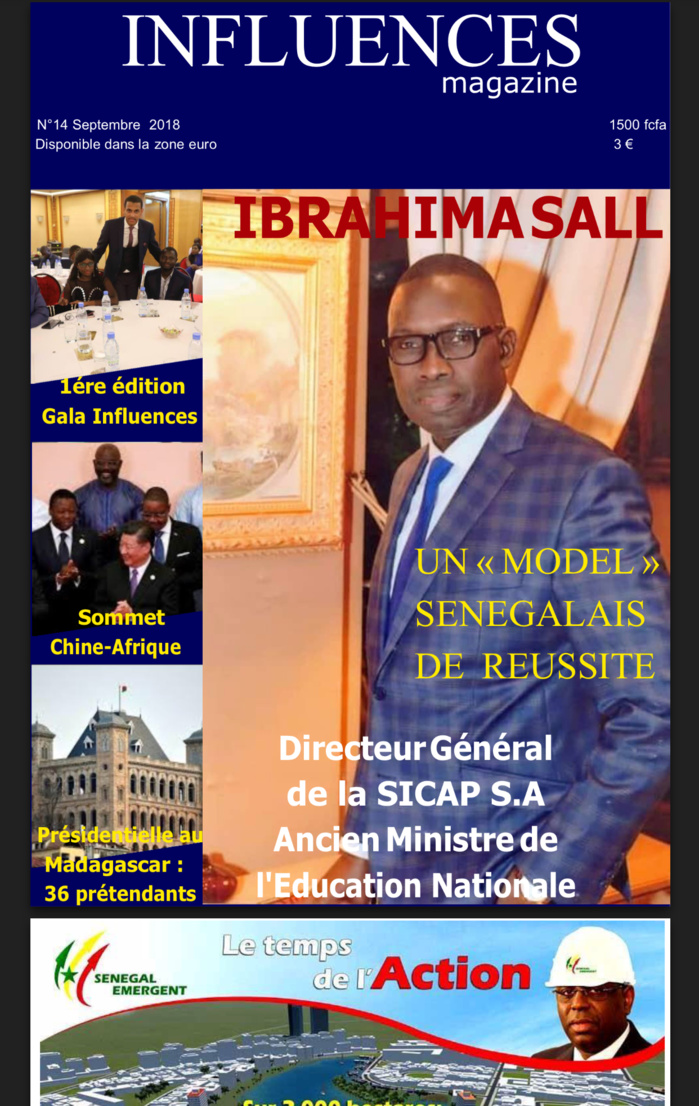 Ibrahima Sall, Directeur général de la Sicap : « Un modèle Sénégalais de réussite » (PORTRAIT ISMAELA BADJI INFLUENCE MAGAZINE)