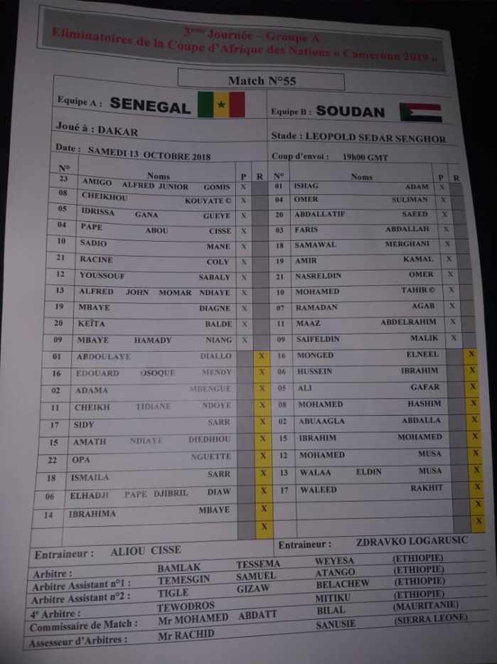 Sénégal vs Soudan / Tracasseries pour la presse : La feuille de match tardivement disponible, une couverture réseau désastreuse dans le stade