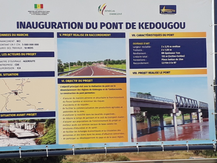 Kédougou /Pont de Fongolembi : Macky Sall va procéder à son inauguration ce dimanche