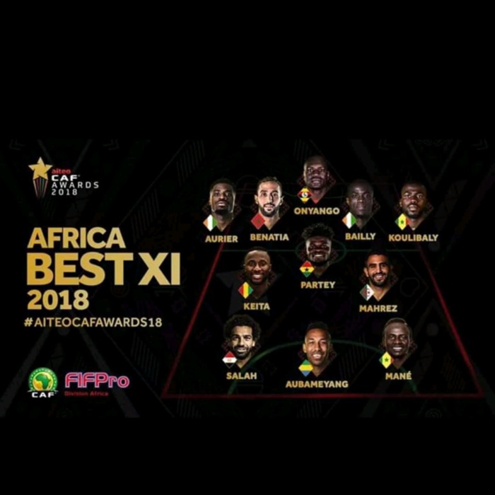 CAF Awards 2018 - Kalidou Koulibaly et Sadio Mané dans le Onze Type, Gana Guèye zappé