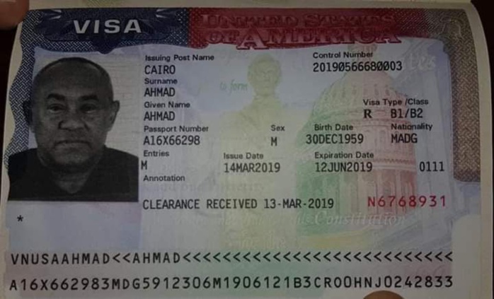 Le président de la CAF Ahmad obtient finalement son visa pour les États-Unis