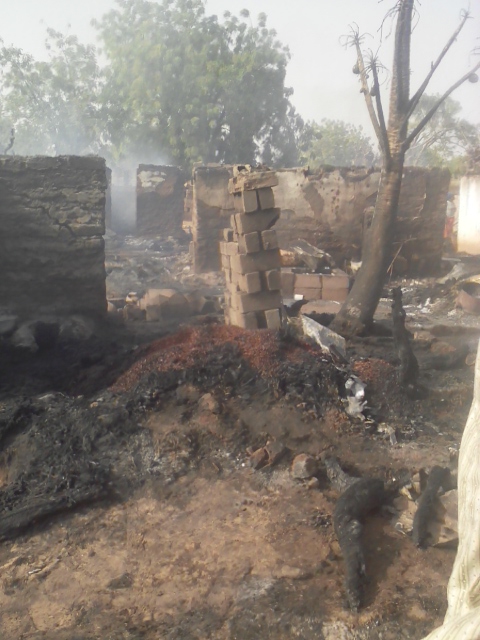 Médina Sabakh : Un grave incendie ravage une maison à Diaglé Omar (Images)