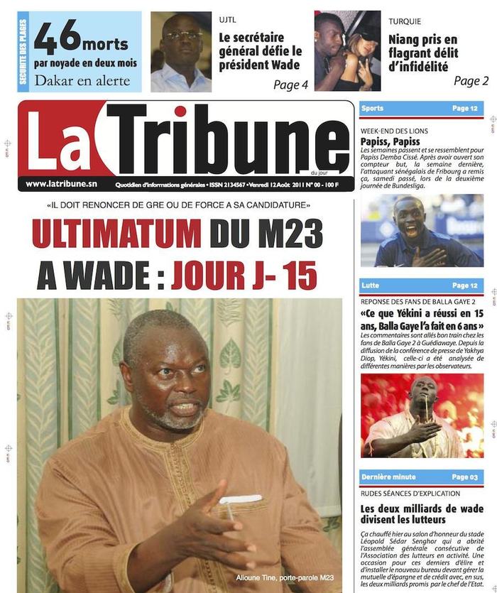 La Tribune paraît demain.