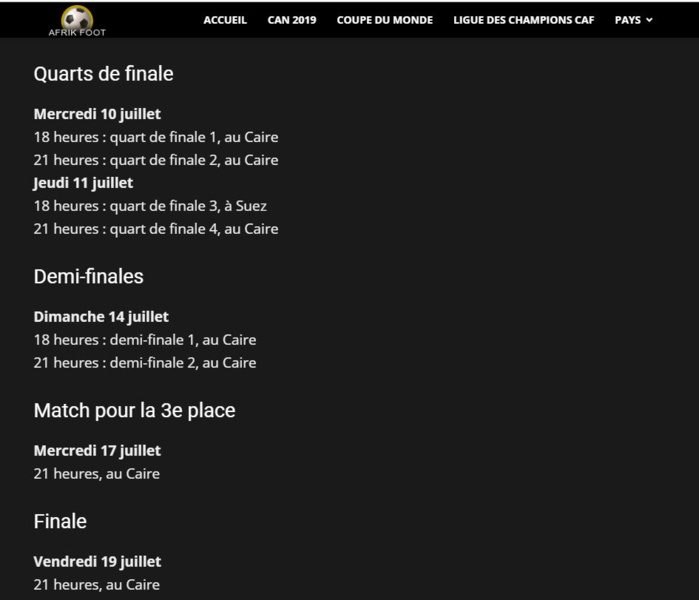 Calendrier de la CAN : Le Sénégal joue la Tanzanie en ouverture le 23 Juin Calendrier de la CAN : Le Sénégal joue la Tanzanie en ouverture le 23 Juin