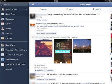 L'application Facebook enfin sur iPad