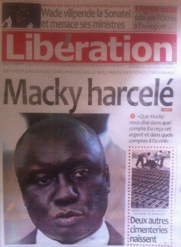 Revue de presse - Libération : Wade vilipende la sonatel et menace ses ministres