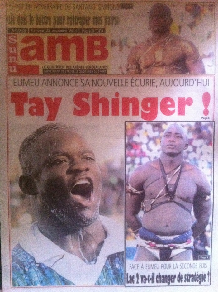 Revue de presse - Sunu Lamb : Eumeu séné annonce sa nouvelle écurie , aujourd'hui : Tay Shinger !