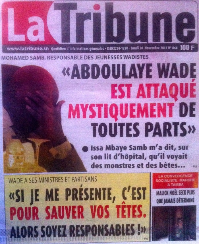 Revue de presse - La Tribune : Mouhamed Samb : " Abdoulaye Wade est attaqué mystiquement de toutes parts "
