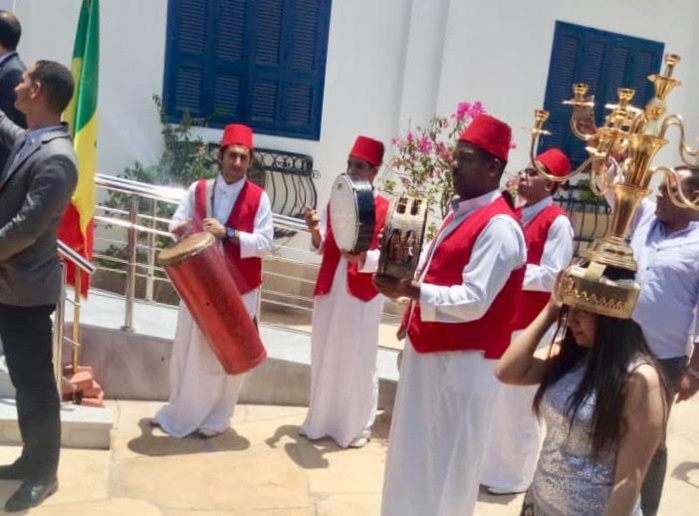 Les Images de l’arrivée des Lions au Caire, ce mardi matin