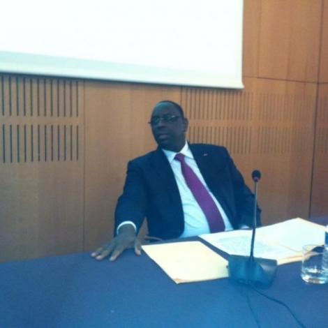 Audio - Macky Sall en Conférence  à l'IFRI ( Institut Français des Relations Internationales )