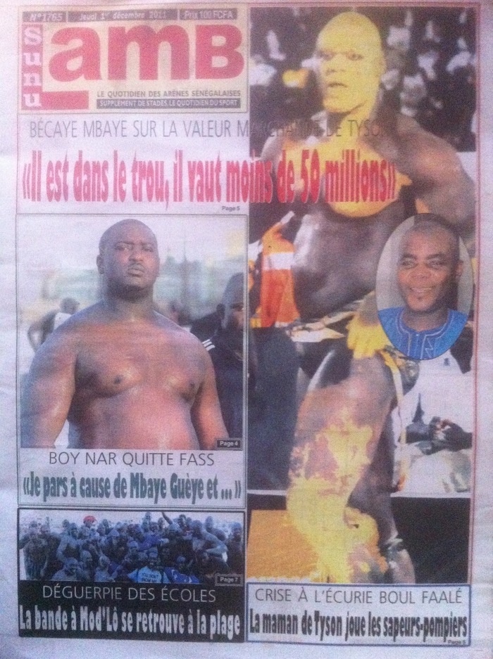 Bécaye Mbaye sur la valeur marchande de Tyson: "Il est dans le trou, il vaut moins de 50 millions."